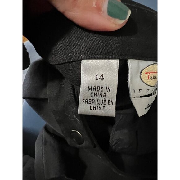 Talbots Petites Stretch Black Pants Size 14‎ Black - Picture 4 of 12